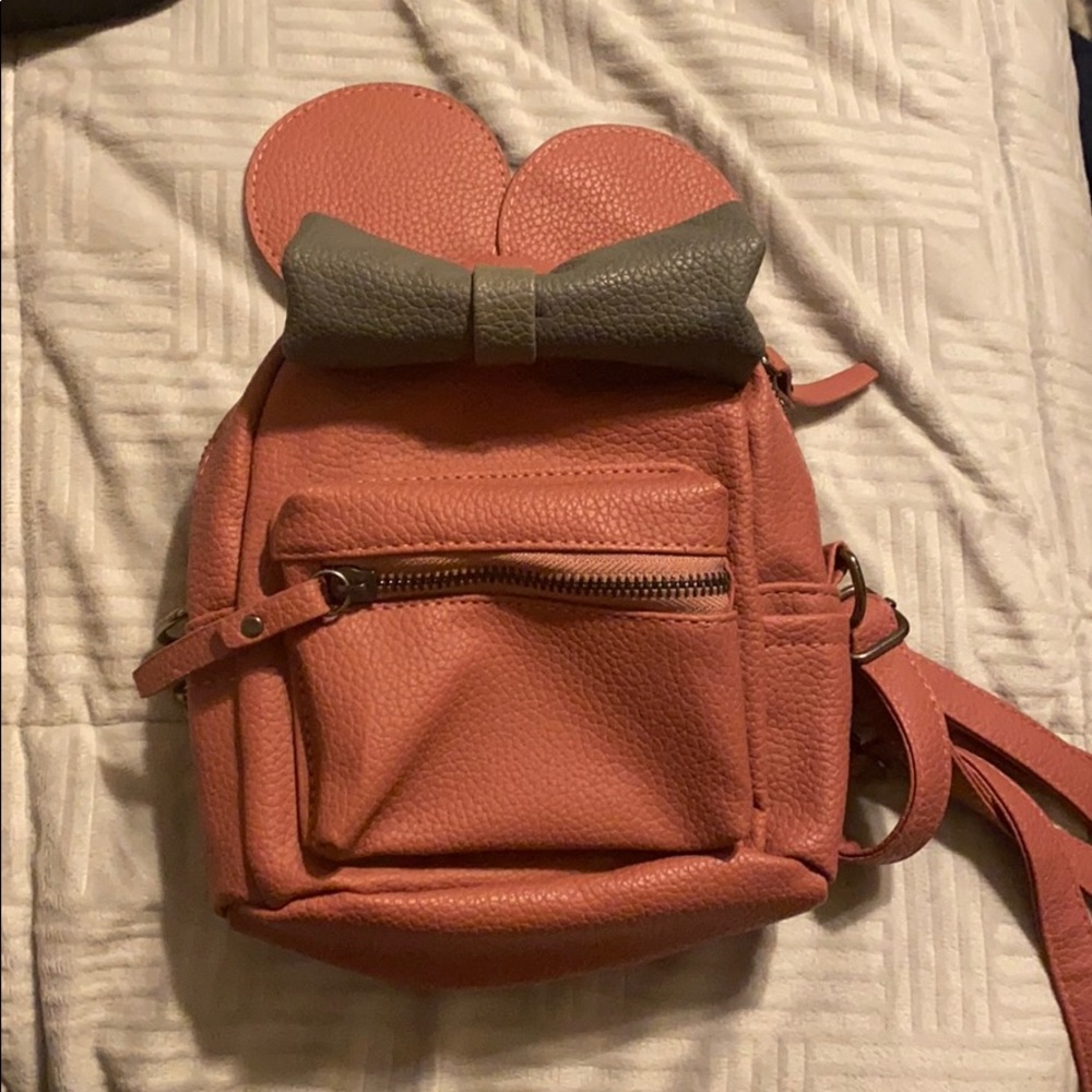 Mini backpack pink Minnie Mouse shaped